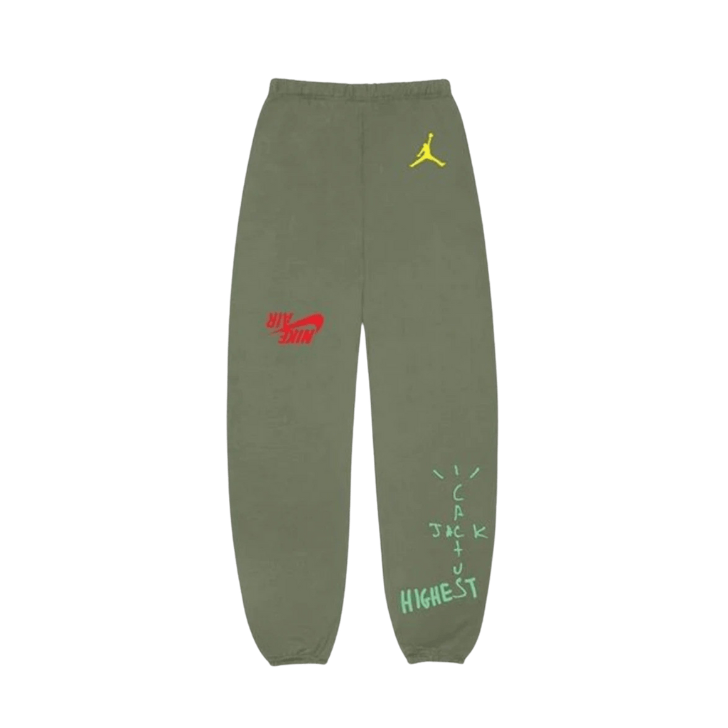 Travis Scott Jordan Cactus Jack Highest Sweatpant 'Olive' - Kick Game