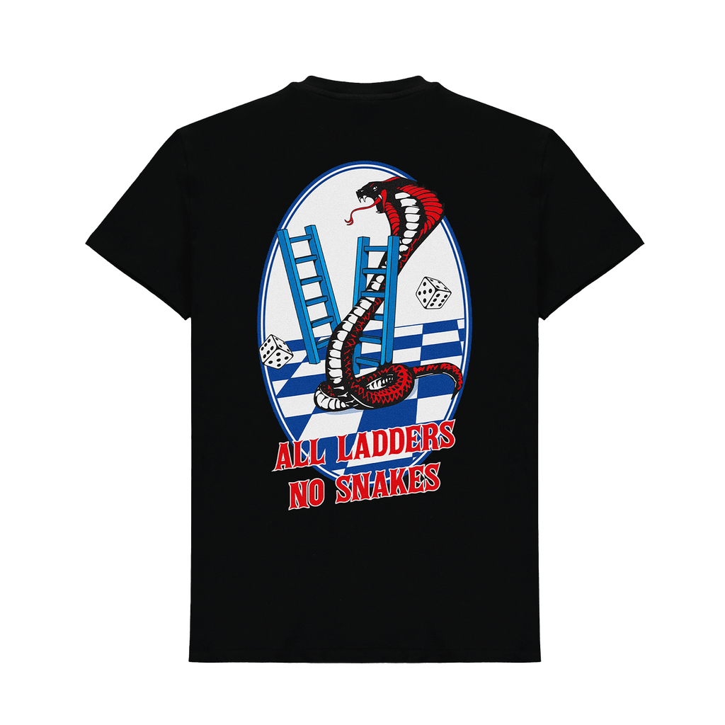 Trapstar All Ladders No Snakes Tee - Black - Kick Game