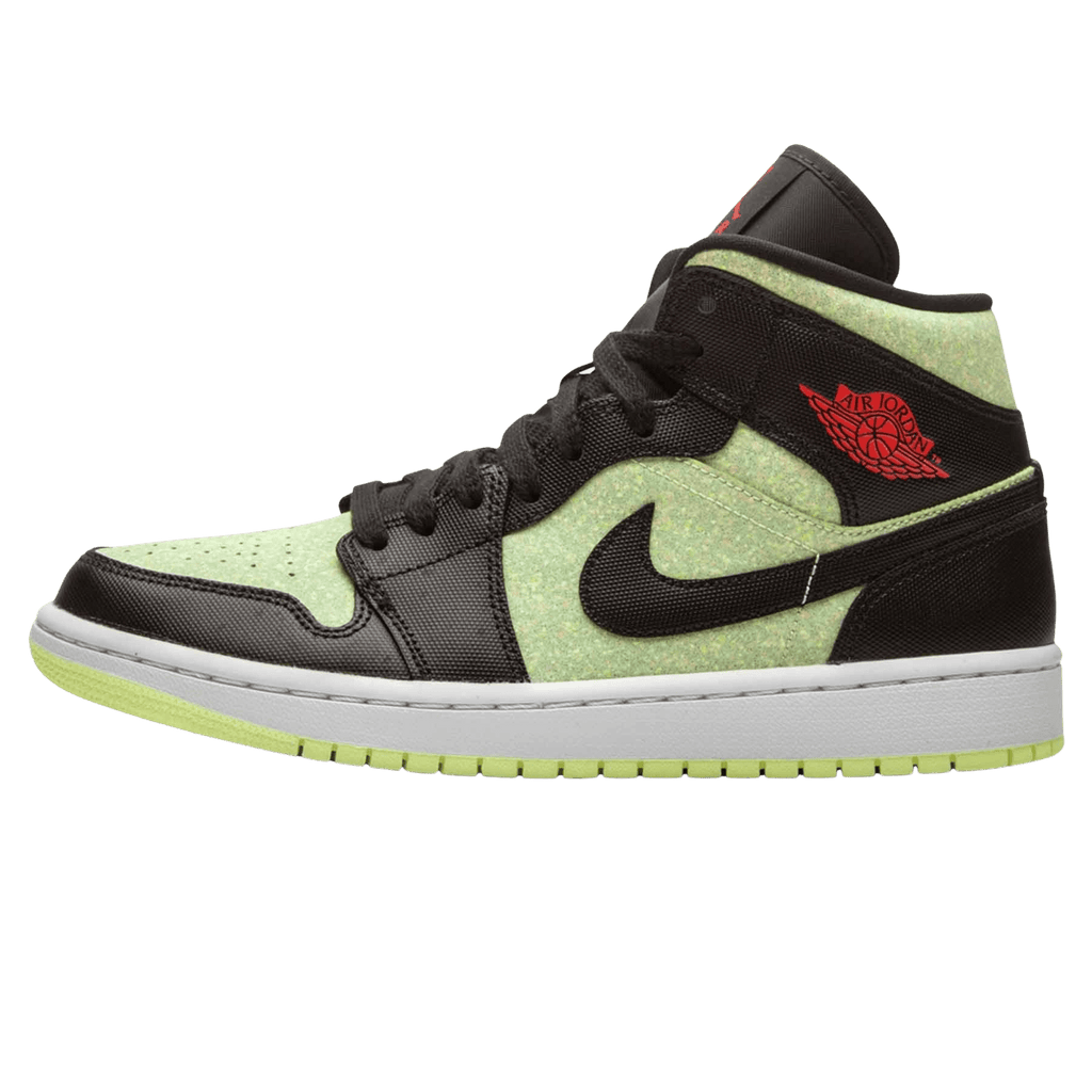Air Jordan 1 Wmns Mid SE 'Black Barely Volt' - Kick Game