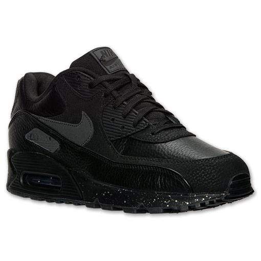 Nike Air Max 90 Premium Black-Metallic Silver - Kick Game